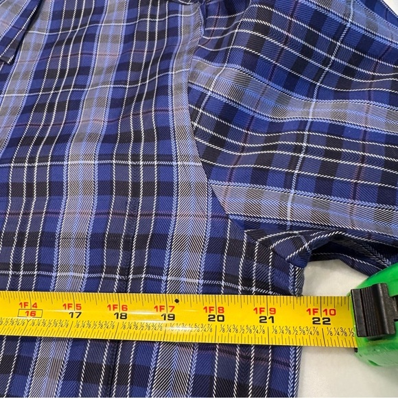 NWOT Robert  Talbott Carmel Blue Plaid 100% COTTON Button Down Casual Shirt Sz M - Picture 8 of 11